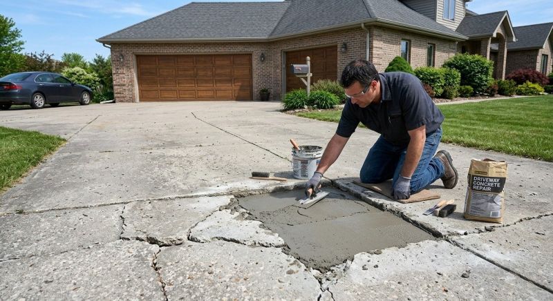 Driveway Slab Repair in West Des Moines, IA