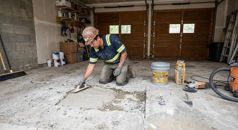 Garage Slab Repair in West Des Moines, IA